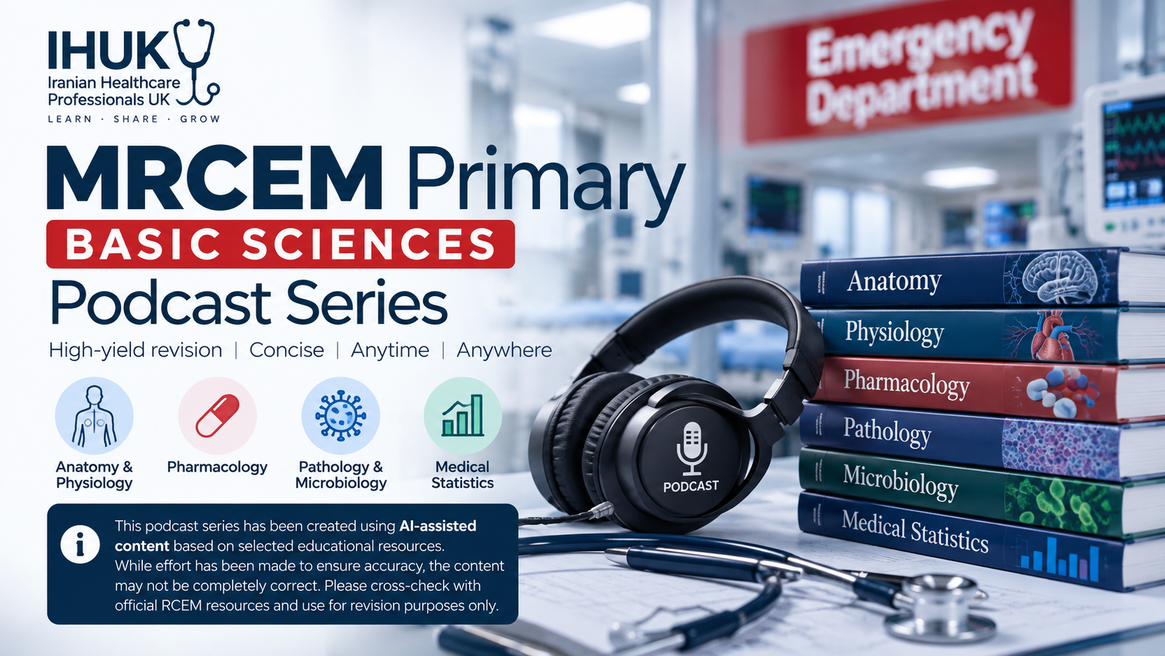 MRCEM Primary – Basic Sciences Podcast Series